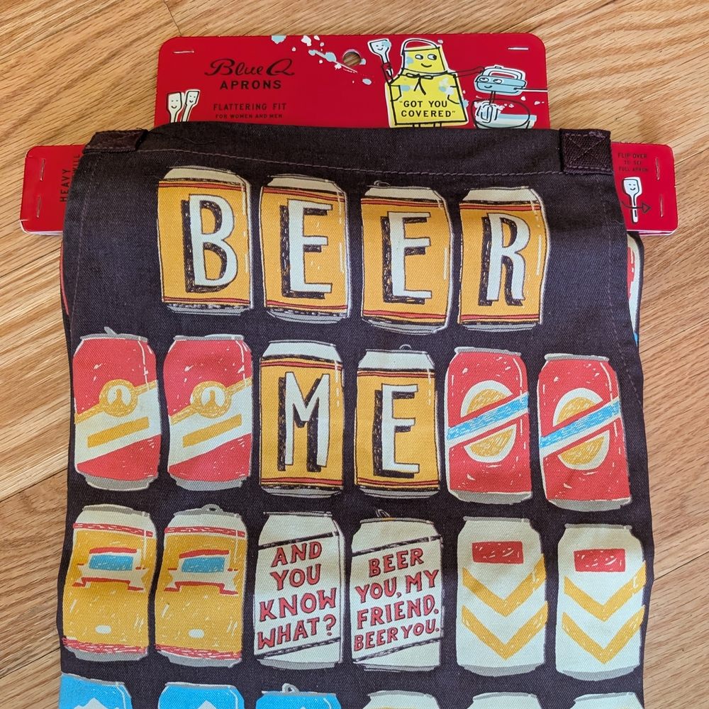 Blue Q Beer Themed Apron